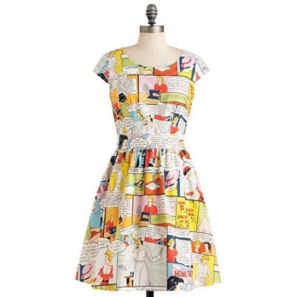 Modcloth Sew It Would Seamstress Dress Size Large